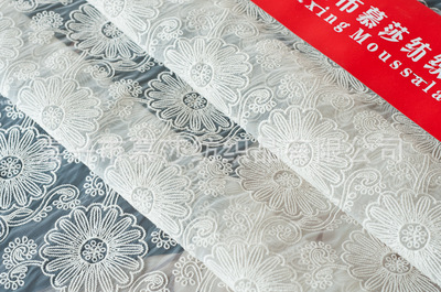 廠家直銷 新款時尚歐根紗刺繡面料 - 廠家直銷 新款時尚歐根紗刺繡面料廠家 - 廠家直銷 新款時尚歐根紗刺繡面料價格 - 嘉興市慕莎紡織品 - 